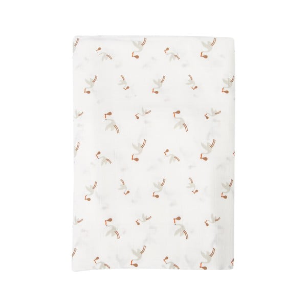 Бяло памучно бебешко одеяло 120x120 cm Bebemarin - Mijolnir