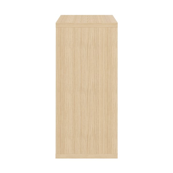 Черен нисък гардероб от дъб 113x113 cm Hugo - TemaHome-image-4