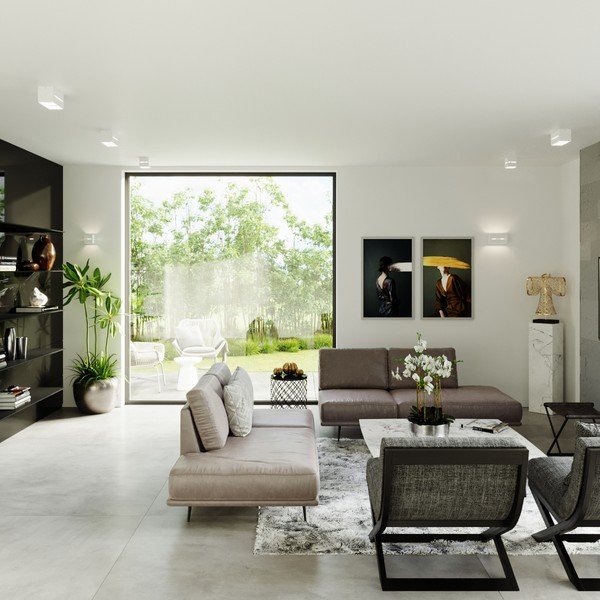 Бяла стенна лампа Lorum Maxi – Sollux-image-1