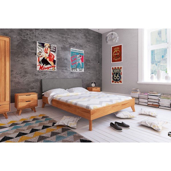 Двойно легло от букова дървесина 160x200 cm Greg 3 - The Beds-image-1