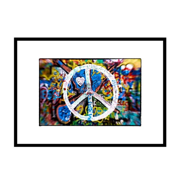 Vole mír, autorská fotografie Borise Stojanova (černý rám)
