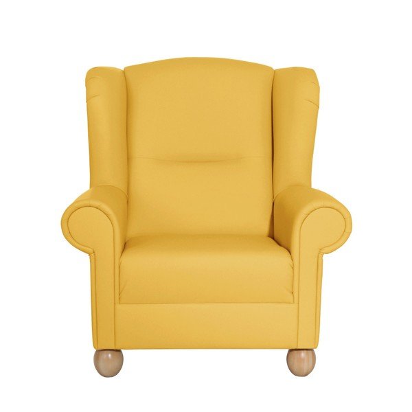 Žluté křeslo ušák Max Winzer Monarch Yellow-image-3