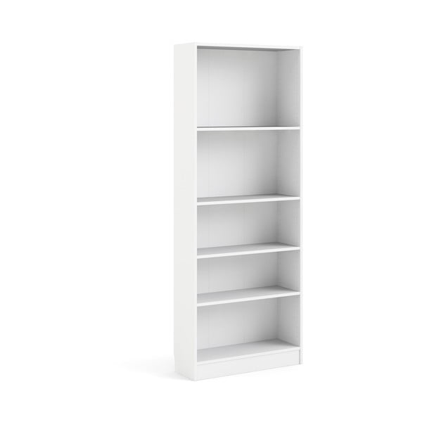Бял шкаф за книги 79x203 cm Basic - Tvilum-image-2