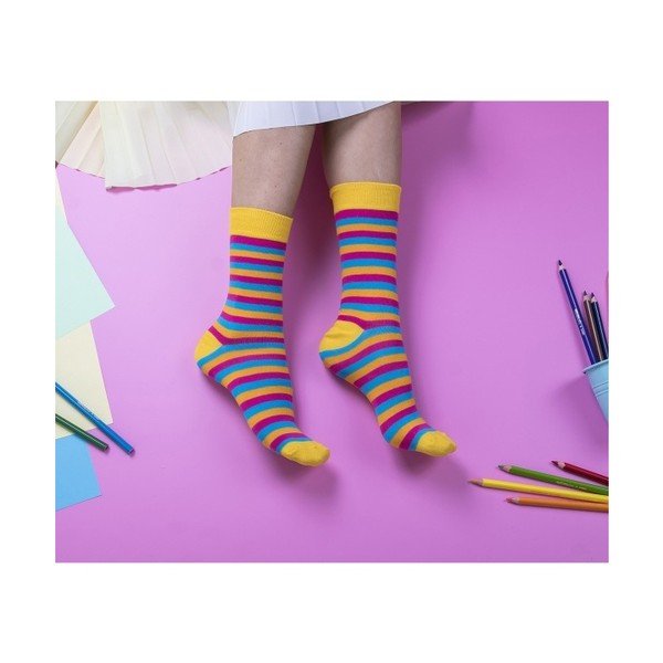 Комплект от 5 чифта цветни чорапи Hill, размер 35 - 39 - Funky Steps-image-4