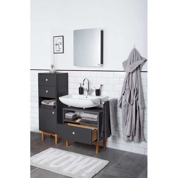 Тъмно сив шкаф за баня , 40 x 100 cm Color Bath - Tom Tailor-image-4