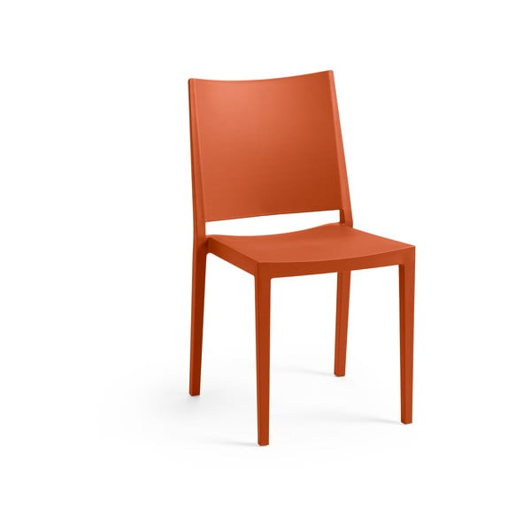 Оранжев пластмасов градински стол Mosk – Rojaplast
