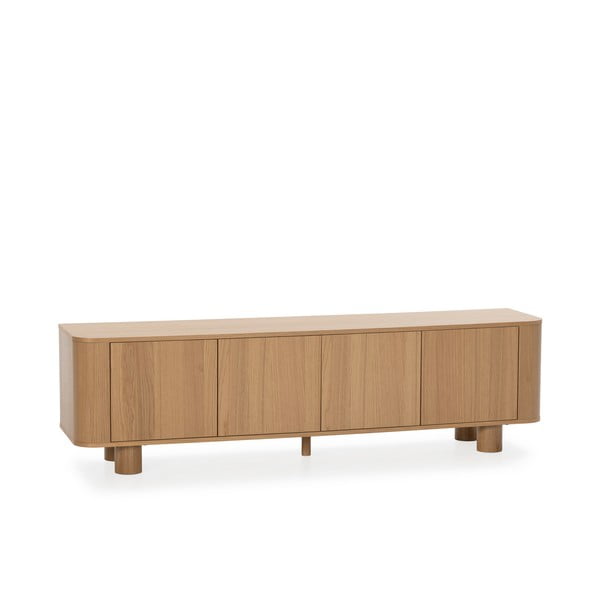 Маса за телевизор от декор от дъб  в естествен цвят 180x50,5x40 cm Padoc – MOME-image-3