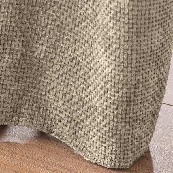 Светлокафяво перде от шенил 140x260 cm Leo – douceur d'intérieur-image-4