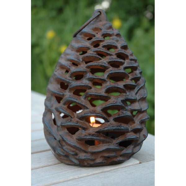 Метален фенер (височина 18 cm) Pine Cone – Esschert Design-image-1