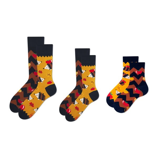 Семеен комплект от 3 чифта чорапи Apple Hedgehog Petit - Many Mornings