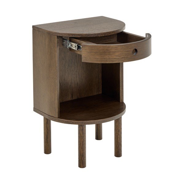 Нощно шкафче от декор от дъб  в тъмно естествен цвят Paron – Actona-image-3