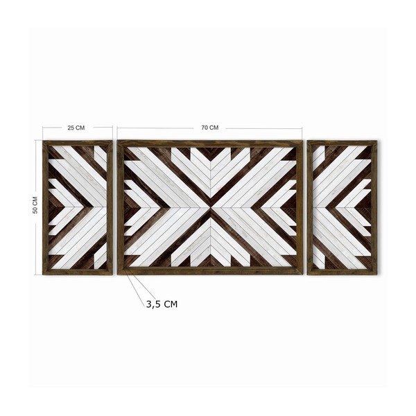 Картини в комплект от 3 бр. 70x50 cm - Wallity-image-3