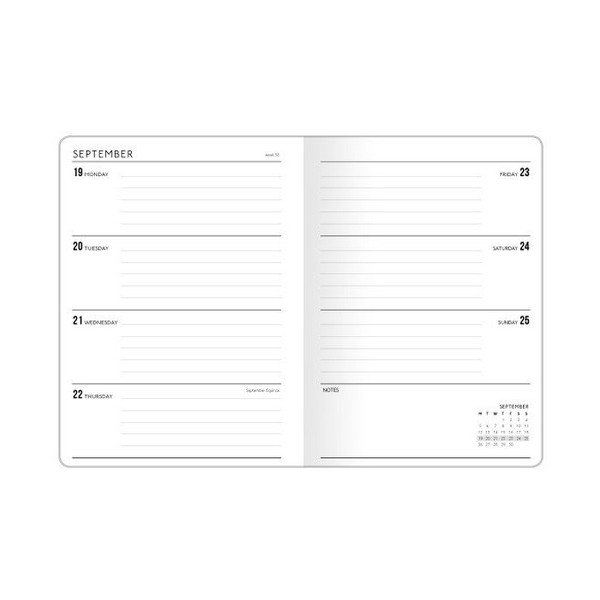 Diář A5 Go Stationery Gold Polka Cream-image-1