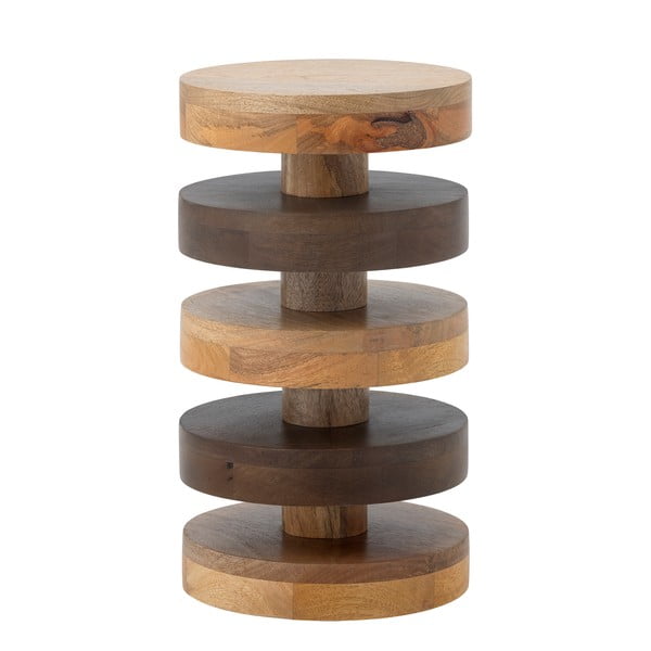 Кръгла странична масичка от масивно манго ø 25 cm Franka – Bloomingville