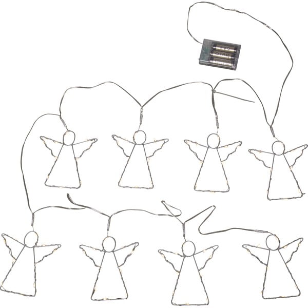 Светлинна верига на батерии с 8 броя крушки, дължина 175 cm Angela – Star Trading-image-4