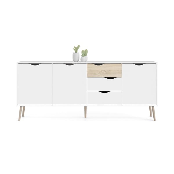 Бял скрин 196x82x39 cm Oslo – Tvilum-image-4