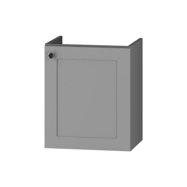Сив нисък шкаф за окачване под умивалника 46,5x55,5 cm Senja - STOLKAR