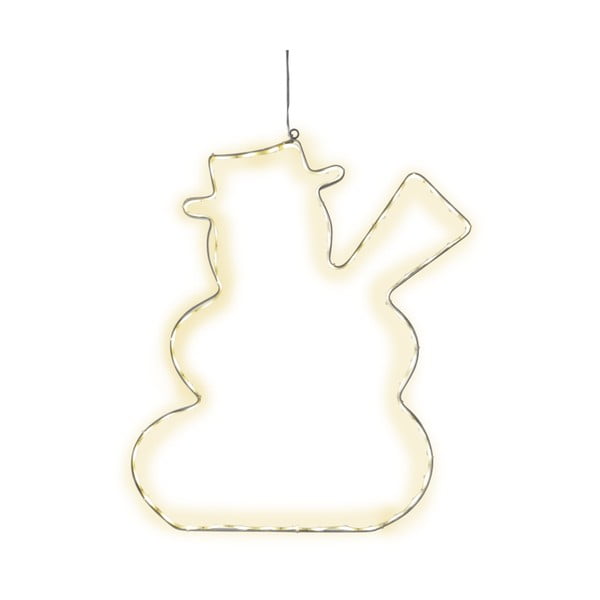 Висяща LED декорация Lumiwall Snowman, височина 50 cm - Star Trading