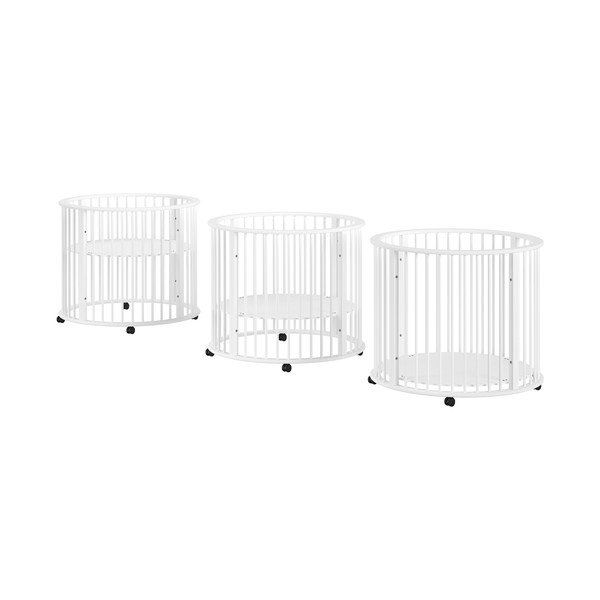 Бяла кошара за игра 90x90 cm от масивен бук Dino – Vipack-image-2