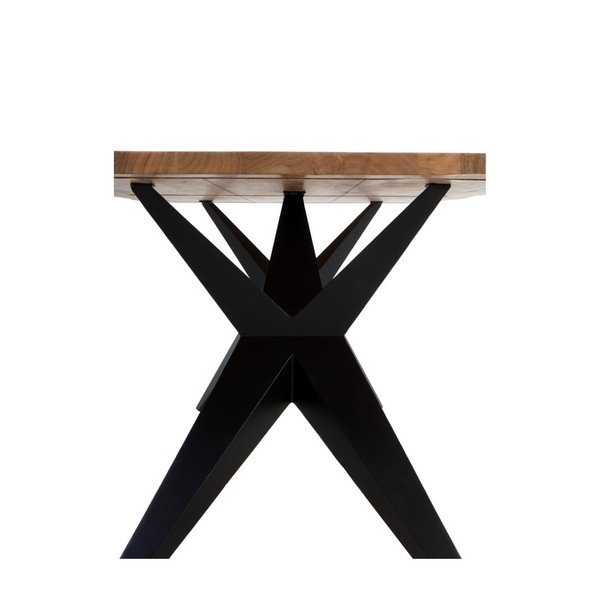 Маса за хранене с акациев плот 100x200 cm Ligero - Geese-image-3