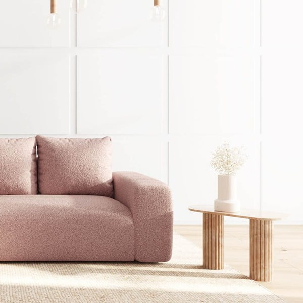 Розов ъглов диван от букле (ляв ъгъл) Monce – Rodier-image-4