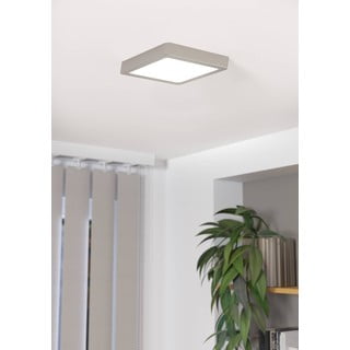Сиво LED осветително тяло за таван 21x21 cm FUEVA 5 – EGLO