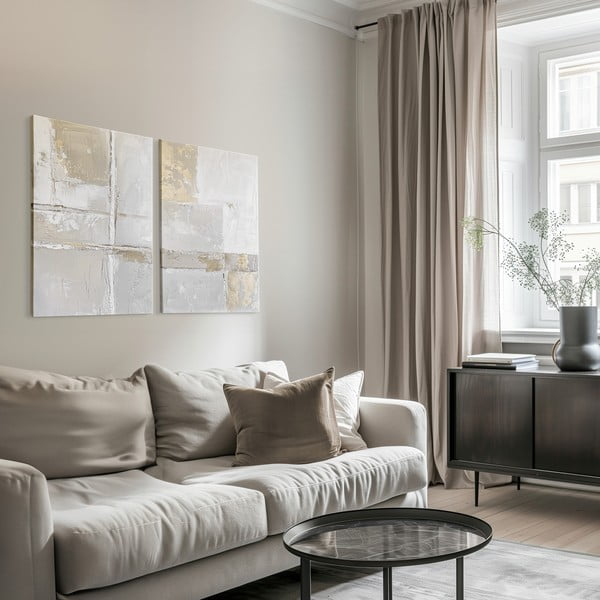 Картини с ръчно рисувани елементи в комплект от 2 бр. 50x70 cm Sail – Styler-image-1