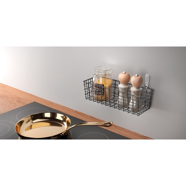 Черна стенна кухненска кошница Lava Koala - Metaltex-image-1