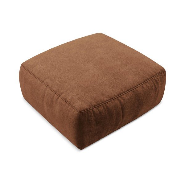 Теракотена шенилова табуретка Kuki – Makamii-image-2