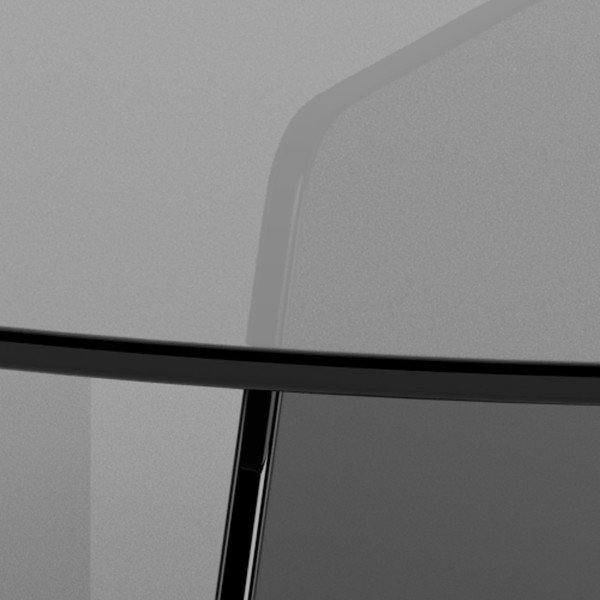 Сива стъклена кръгла масичка за кафе ø 80 cm Samos – Actona-image-3