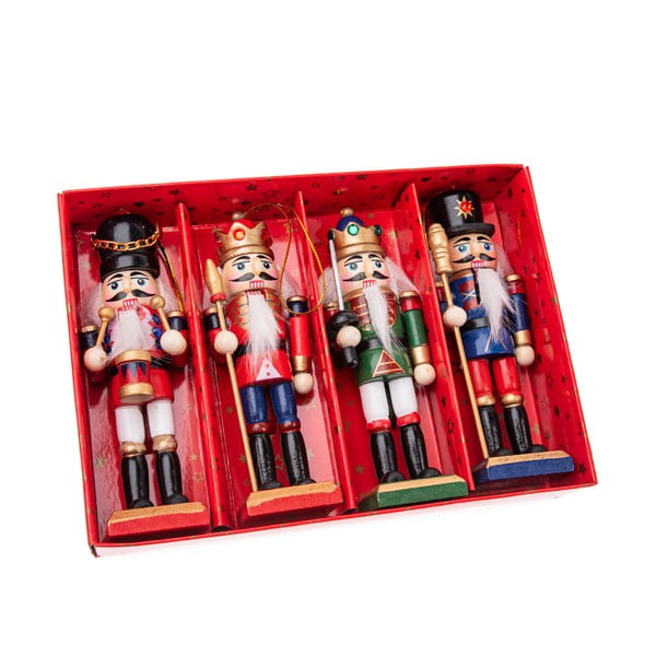 Дървени Коледни украси в комплект 4 бр. 12,5 cm – Dakls