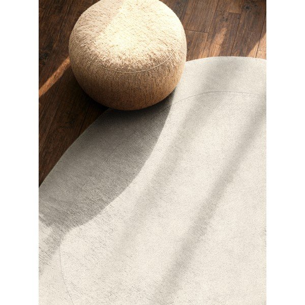 Кремав ръчно изработен кръгъл килим със смес от вълна ø 160 cm Kari Organic – Villeroy&Boch-image-2