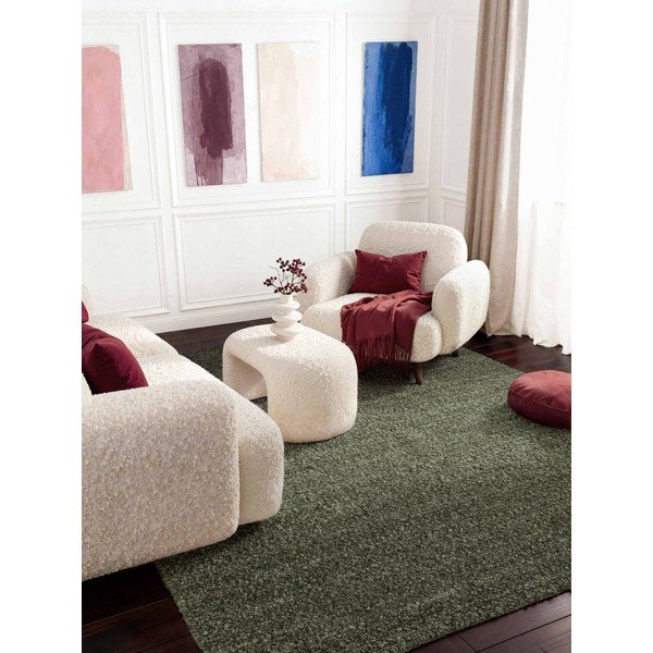 Зелен ръчно изработен килим от букле 120x170 cm Notting Hill Portobello – Ted Baker-image-2