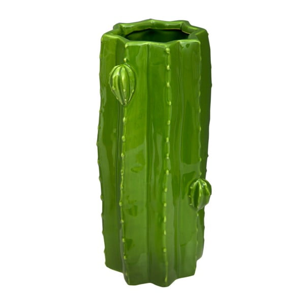 Zelená váza Soho And Deco Tubo Cactus