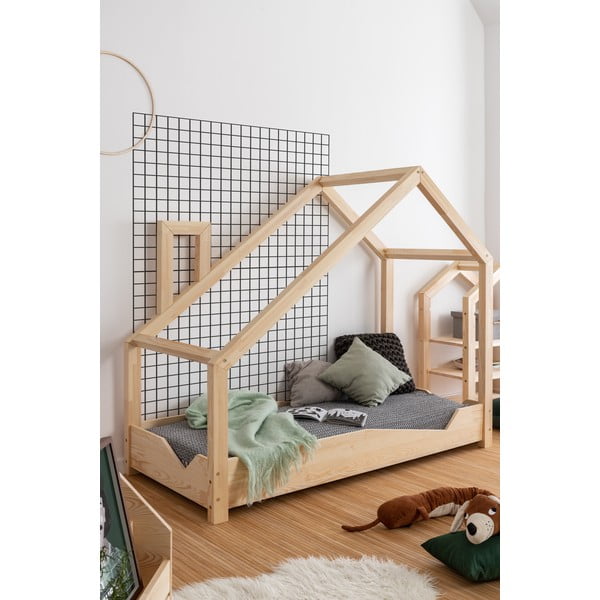 Легло тип къща от борова дървесина Luna Adra, 90 x 180 cm - Adeko-image-3