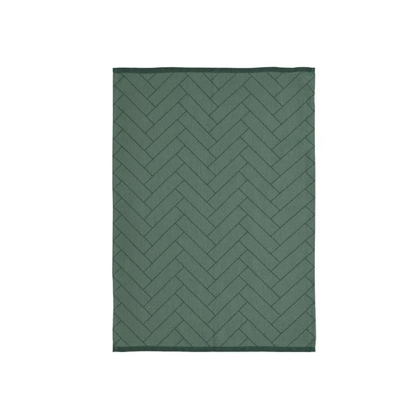 Зелена памучна кухненска кърпа , 50 x 70 cm Tiles - Södahl