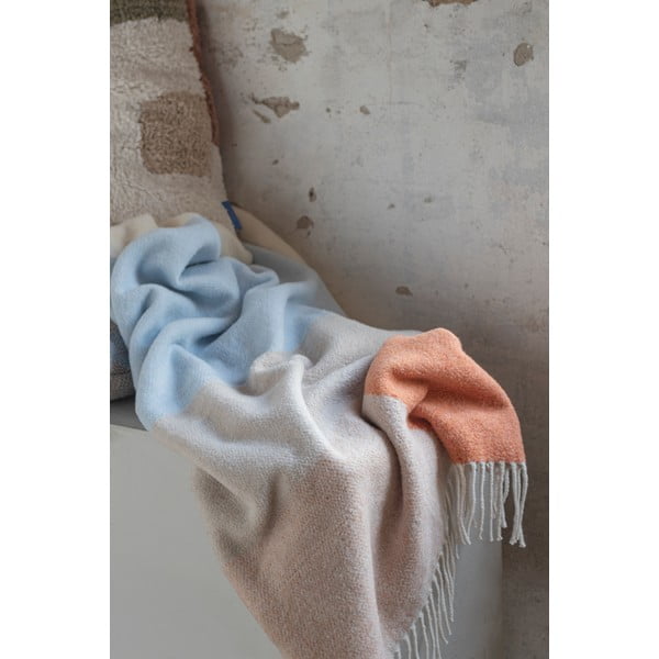 Одеяло в жълт и син цвят 125x190 cm Brick - Mette Ditmer Denmark-image-4