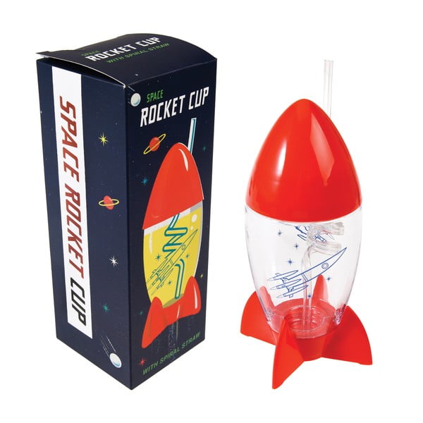 Бебешка чаша със сламка във формата на ракета Space Age - Rex London