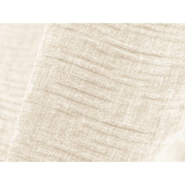 Бяла шенилова табуретка Vanda – Mazzini Sofas-image-3