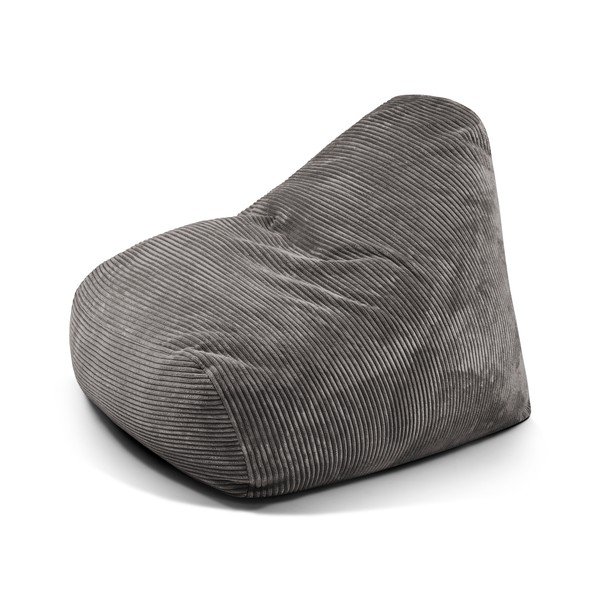 Тъмносив пуф от рипсено кадифе Snug 100 – SLOWDOWN