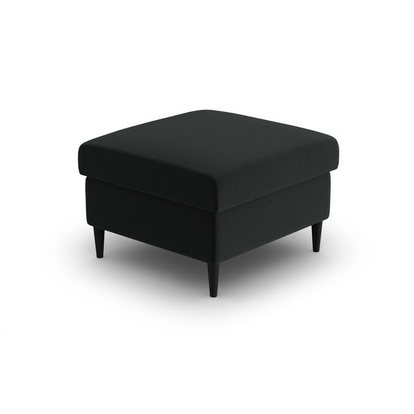 Черна кадифена табуретка Kyoto – Cosmopolitan Design-image-2