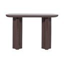 Тъмнокафява гланцова конзолна маса 35x120 cm Evara – WOOOD