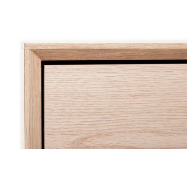 Нисък скрин от бял дъб с 3 врати Vivara - Unique Furniture-image-2