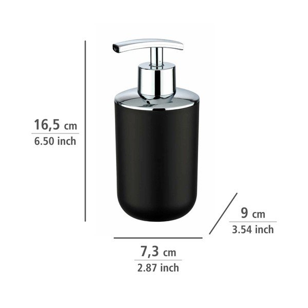 Черен диспенсер за сапун Brasil - Wenko-image-3
