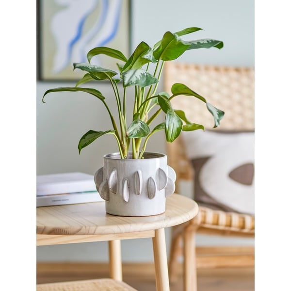 Каменна саксия ø 18 cm Pink - Bloomingville-image-1