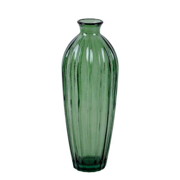 Зелена ваза от рециклирано стъкло Etnico, височина 28 cm - Ego Dekor