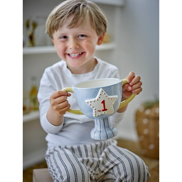 Керамично ръчно рисувано покритие за кашпа Trophy – Bloomingville Mini-image-2