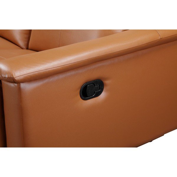 Кафяв диван от изкуствена кожа 222 cm Lund – Støraa-image-4