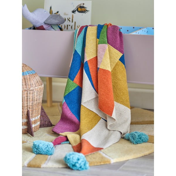 Бебешко одеяло от рециклиран памук 130x160 cm Colorine – Bloomingville Mini-image-2