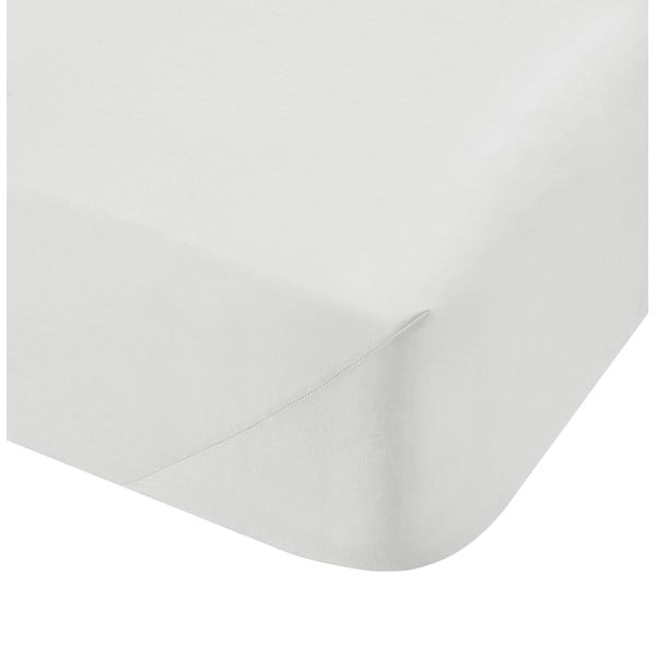 Бял памучен чаршаф Percale, 135 x 190 cm - Bianca